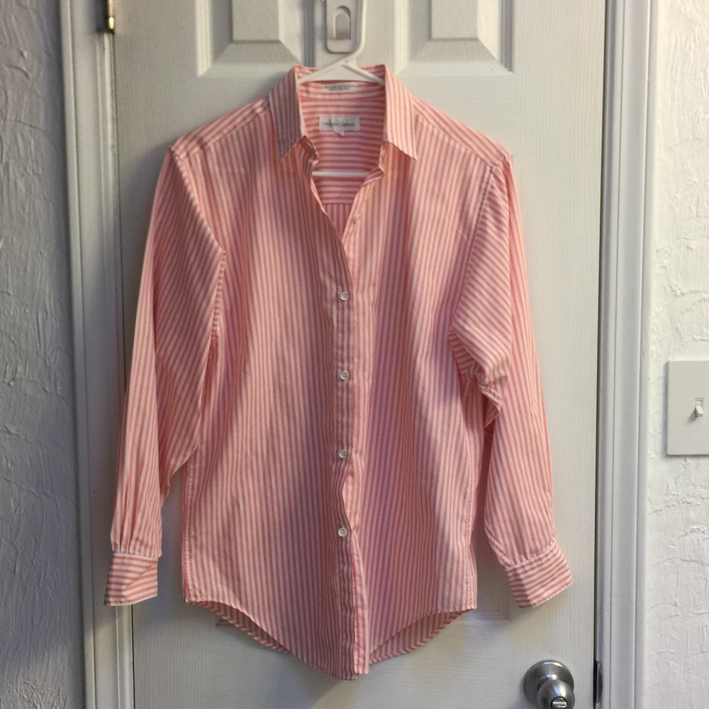 Stripped buttoned shirt- size large